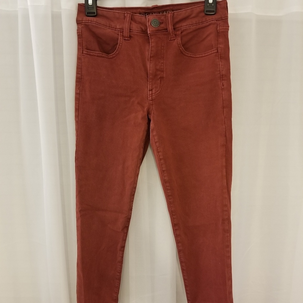 American Eagle Wine Colored Jeans
